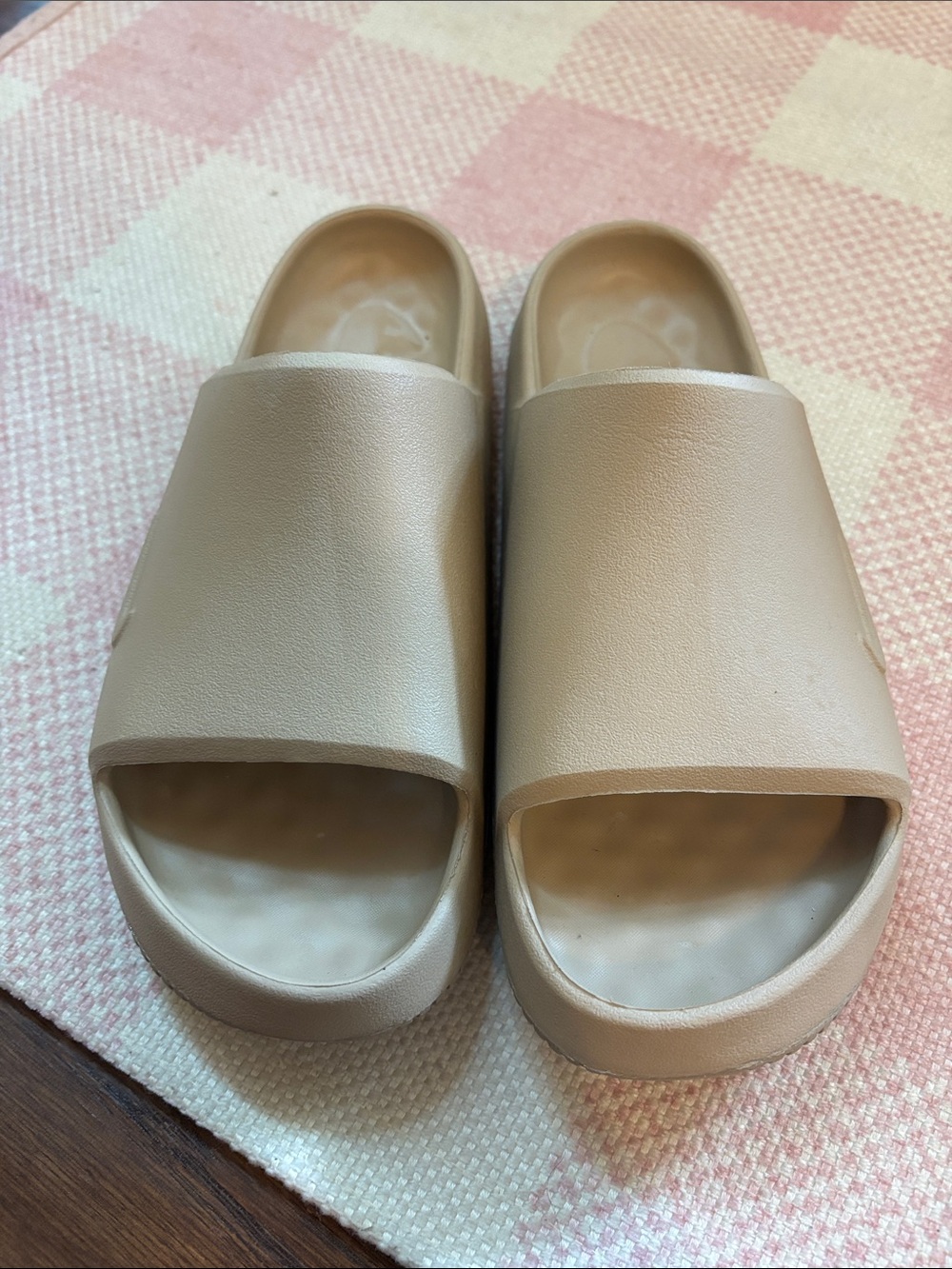 Nike Calm 2.0 Kids Slide Sandals in Taupe - Comfortable Everyday Slip-Ons - Picture 3 of 4